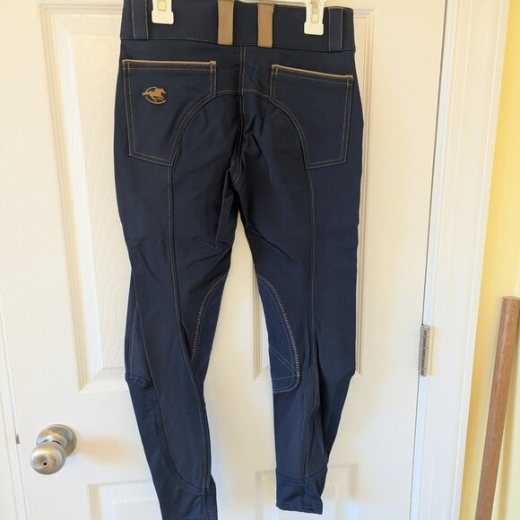 Piper Evolution Breeches - Navy/Tan - Knee Patch 24R - Picture 5 of 8